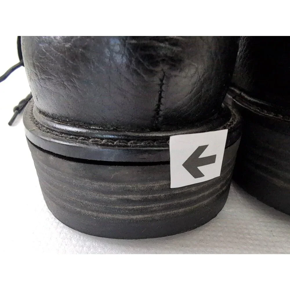 Cole Haan Grand OS Ankle Boot Mens 9 Black Leather Grunge Punk Rocker Edgy Urban